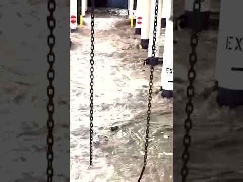 Scary Flash Flood in Las Vegas Strip this week! #shorts