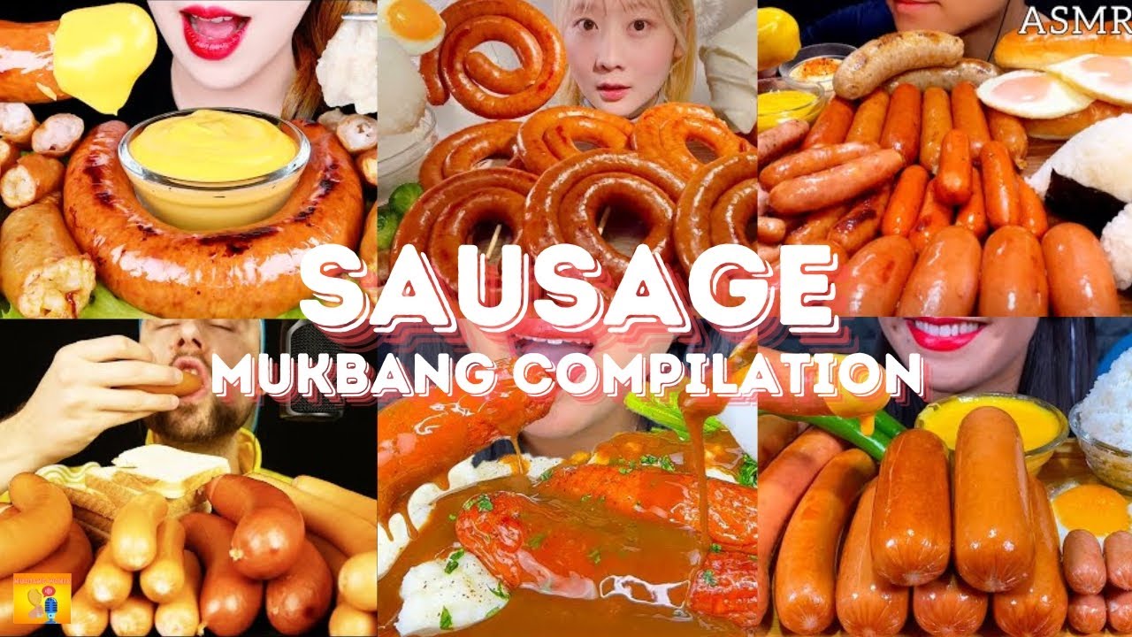 *30+ MINS* SAUSAGE MUKBANG *ASMR* COMPILATION |  BIG BITES | EATING SOUNDS