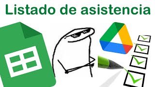 Como crear un listado de asistencia en Google Sheets