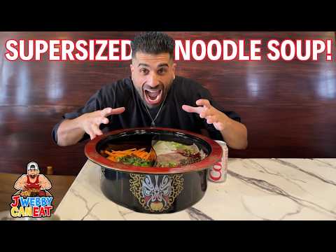 NOODLE SYMPHONY CHALLENGE! 🍜 // J WEBBY VS GIANT BOWLS AT CHOPIN NOODLE HOUSE