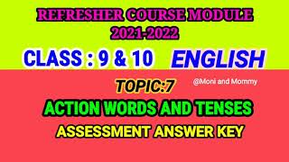 Class:9&10/Refresher course module/ENGLISH GRAMMAR/FUNDAMENTAL LANGUAGE SKILLS/ASSESSMENTANSWER KEY