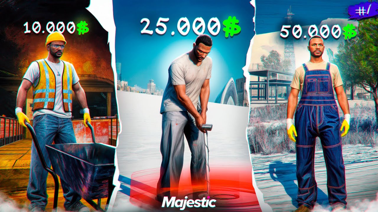 КАК ЗАРАБОТАТЬ БЕЗ ДОНАТА на НОВОМ СЕРВЕРЕ Majestic RP! - Жизнь в GTA 5 RP #1
