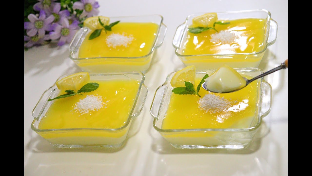 عندك نصف لتر حليب وحامضة حضري اسرع والذ تحلية باردة في 10 دقائق  بدون فرن ولا كريمة ولا بيض ولا دقيق