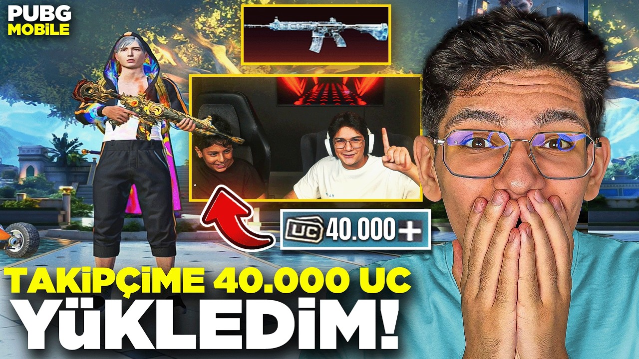 EVİMİ BASAN TAKİPÇİMİN HESABINA 40.000 UC ALDIM!! - PUBG MOBİLE
