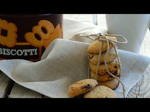 Video: Biscotti All'uvetta Con Farina Di Segale - Una Ricetta Graduale Con Una Foto