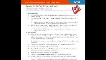 Shelly Cashman Excel 2019 | Module 1: End of Module Project 1