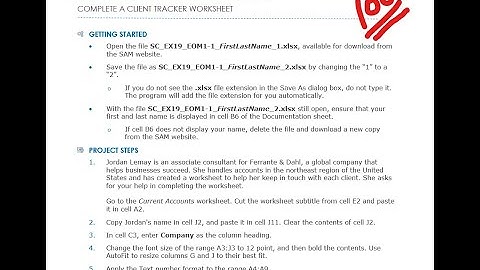 Shelly Cashman Excel 2019 | Module 1: End of Module Project 1
