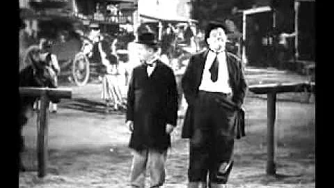 Laurel and Hardy Dancing to I'm a Man by The Spenc...