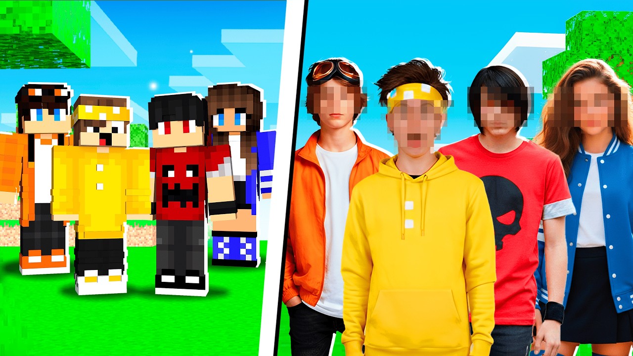 REVELEI O ROSTO de TODOS os meus AMIGOS na VIDA REAL no Minecraft