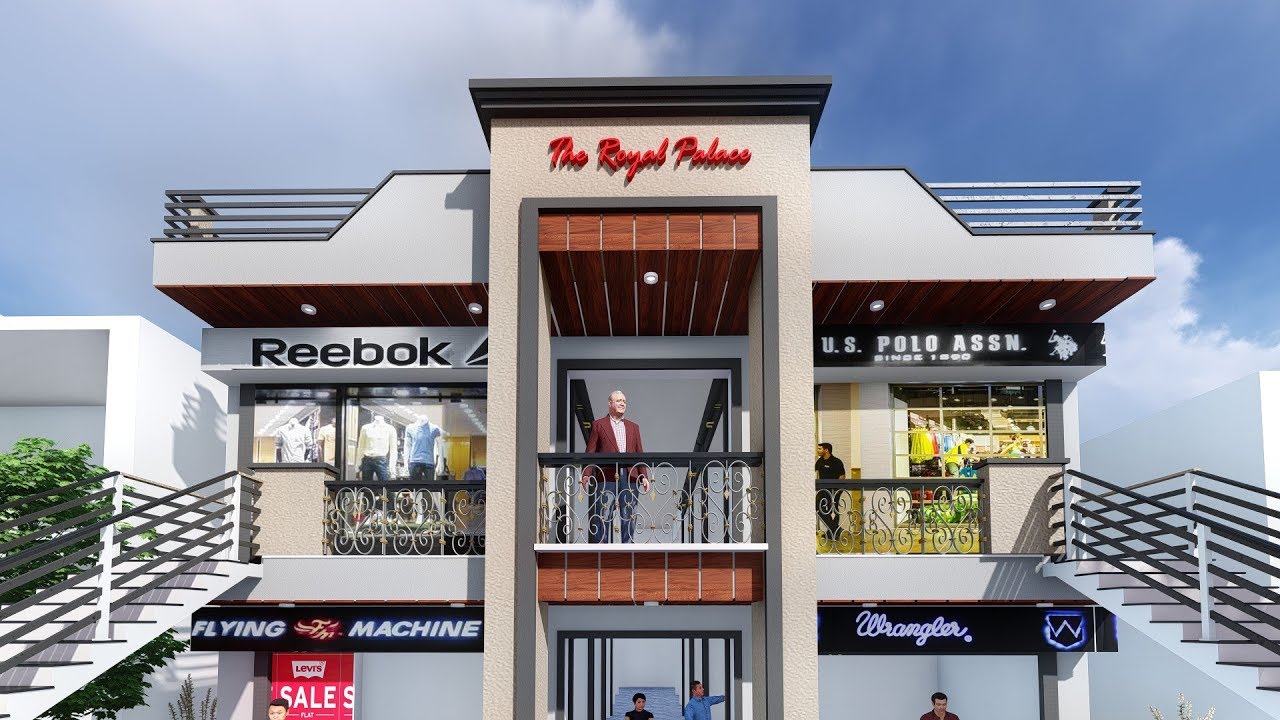 3D WALKTHROUGH- COMMERCIAL BUILDING #12-  @ GAYA, BIHAR (NIRMAAN architects & designers)