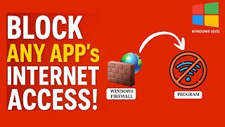 How to block the Internet Access of any program in Windows | Its Sujal