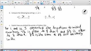 Module 5 Lesson 26 compare fractions greater than 1