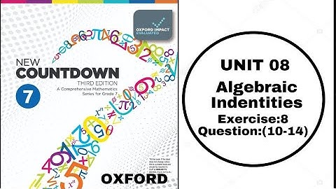 Class 7th New countdown(3rd Edition) Oxford Maths Chapter 8 Exercise 08 Question 10 to 14