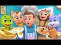 Breakfast Time Song | Daddy's in the Kitchen Cooking! | Lalafun Nursery Rhymes
