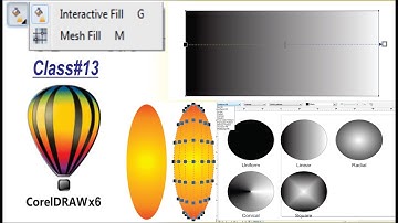 Interactive Fill tool in coreldraw || how to use of interactive Fill tool and Mesh tool in coreldraw