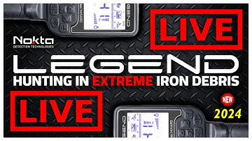 **LIVE PRO SESSION - HEAVY DEBRIS FIELD** NOKTA LEGEND METAL DETECTING - Iron Infested Settings 2024
