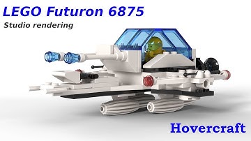 Lego® Futuron 6875 Hovercraft #bricklinkstudio rendering