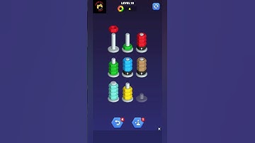 Nut ⚙ Sort lvl  10 #shorts #gamingwithrabia #nutsort