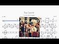 Top Secret【FTISLAND】动态鼓谱 ドラム楽譜