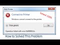 windows cannot connect to the printer windows 10 | PROBLEM SOLVED 2021
