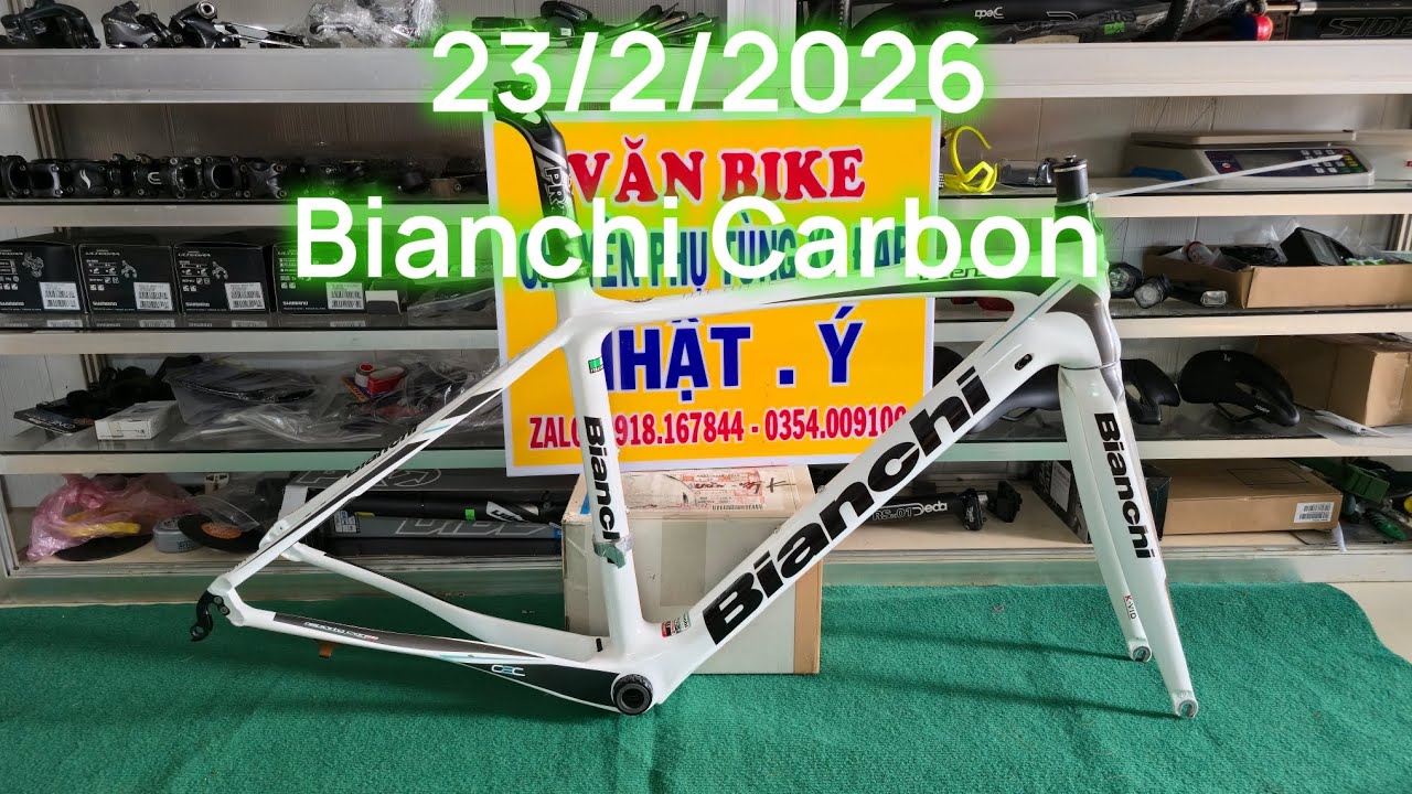 ( Đã Bán 💝💝💝Sườn Bianchi Carbon Size Cao 44Ng49cm.zalo 0918167844.