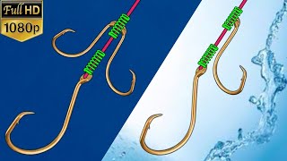 How to tie fishing hooks for big fish and small in the sea