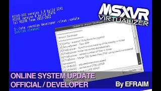 MSXVR :: 📗 Official and developer system online update 📗
