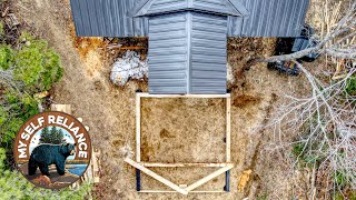 Building an Off Grid Outdoor Kitchen for My Log Cabin, Ep1 - Spring!