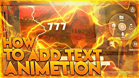 How To Add Text Animition On Android || Like 777 || Montage effects ||