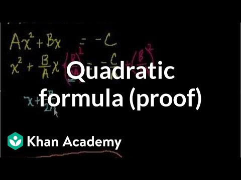 Video: Apakah formula B 2 4ac?