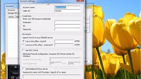 Configuration User Account Asterisk on Softphone 3CX Phone #2