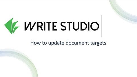 How to add targets to document sections