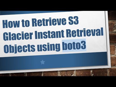 How to Retrieve S3 Glacier Instant Retrieval Objects using boto3