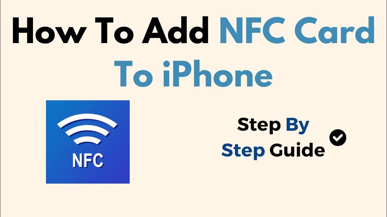 How To Add NFC Card To iPhone YouTube