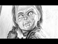 Chucky The Doll MY ART FACTORY Shorts Reel Insta Sketch Chucky
