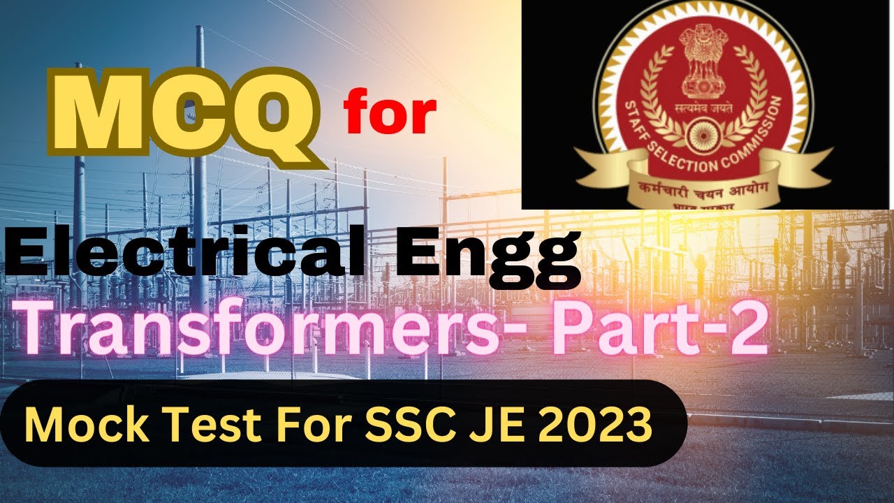 MCQ for Electrical Engineering SSC JE 2019 |  | Transformer -2 | SSC JE Exam | Rahul Sir