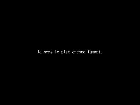 Je sers le plat encore fumant