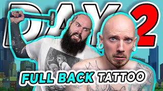 Come With Me to Get My Back Tattooed Part 2 PLUS Karaoke! ft Landon Morgan & Sarah Lo