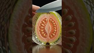 🍈 AI ASMR Guava Cutting! The most satisfying guava slices you'll see today.🔪✨#shorts#trending#viral