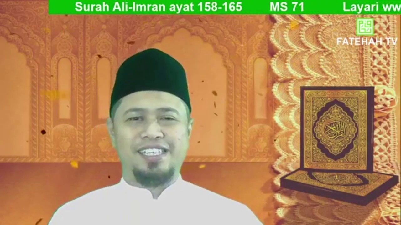Ilmu Tajwid Surah Ali-Imran ayat 158-165 : SERONOKNYA CINTA AL-QURAN