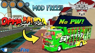 Review Dan Share Mod Truk Canter New Oppa Muda || BUSSID