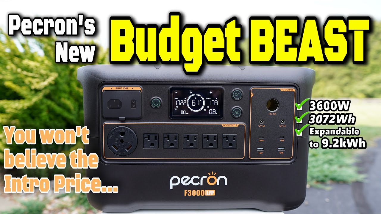 The BEST DEAL on a 3600W Power Station:  Pecron F3000LFP (NEW in JULY 2025)