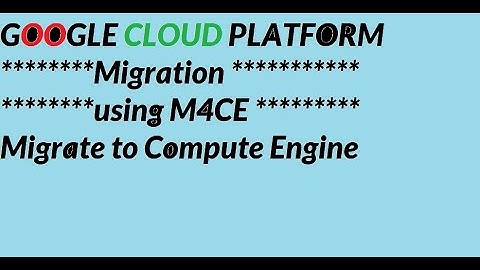 GCP Cloud Migration - VMWare to  GCP step by step