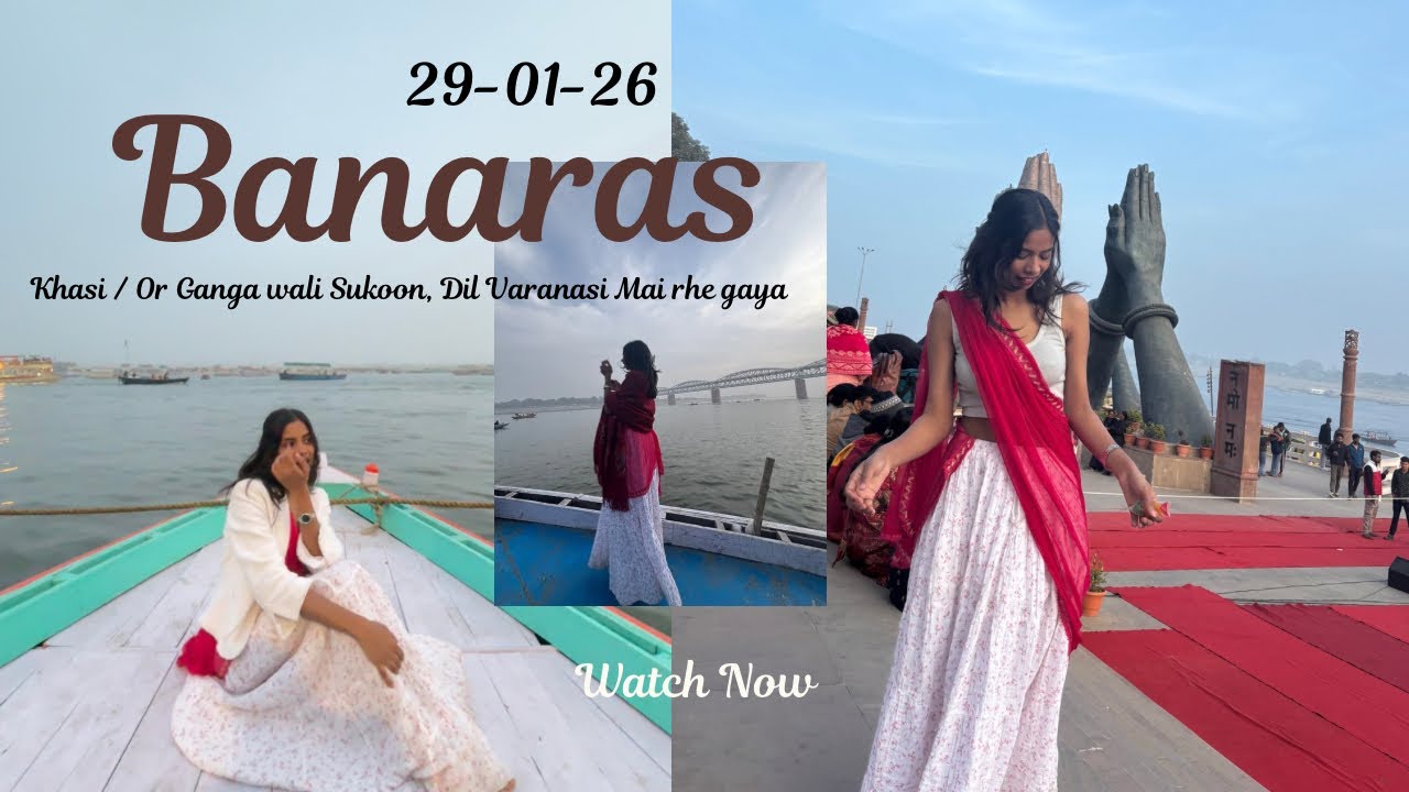 Finally in Banaras 🔱/ Ganga Aarti🥹❤️/Travel Diaries ⛴️🪷🫶🏻