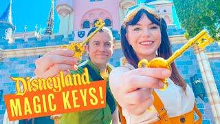 We got KEYS to the Castle with our NEW Disneyland Magic Key Passes!