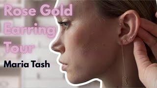 Maria Tash Rose Gold Jewelry Tour | Earrings, Ear Curation & Prices ✨