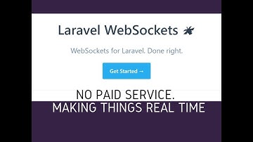 Laravel Websocket Package By BeyondCode and Spatie | Free Real Time System