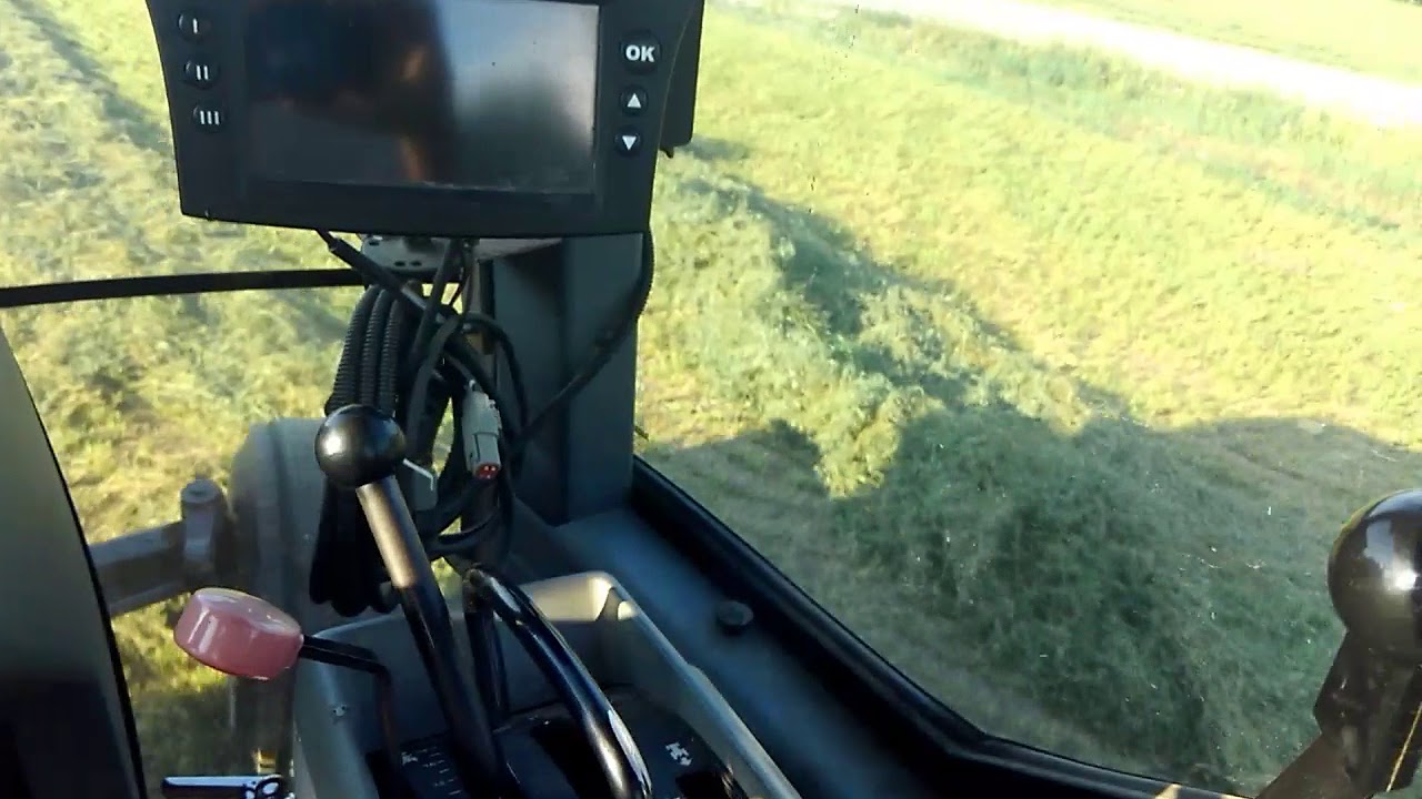 Merging hay with the 8910 - YouTube