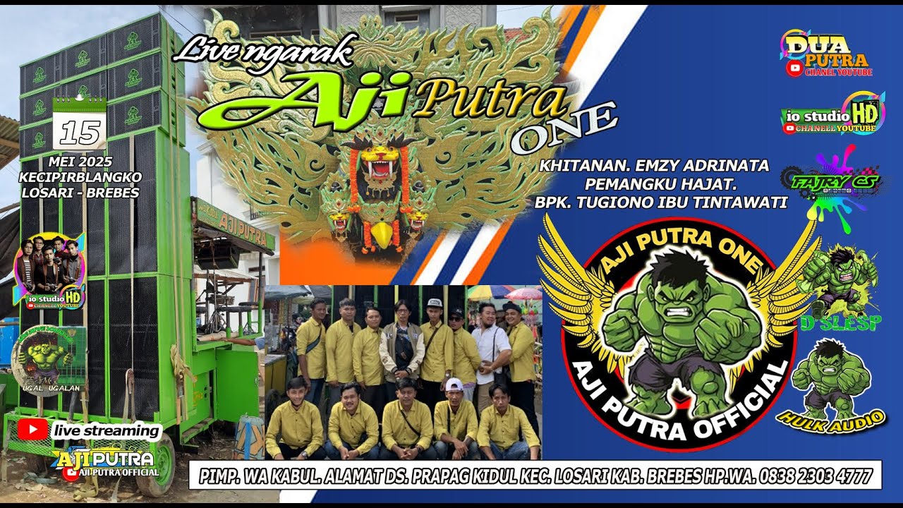 🔴LIVE BUROK  DANGDUT AJI PUTRA - DS. KECIPIR BLANGKO - LOSARI - BREBES 15 MEI 2025