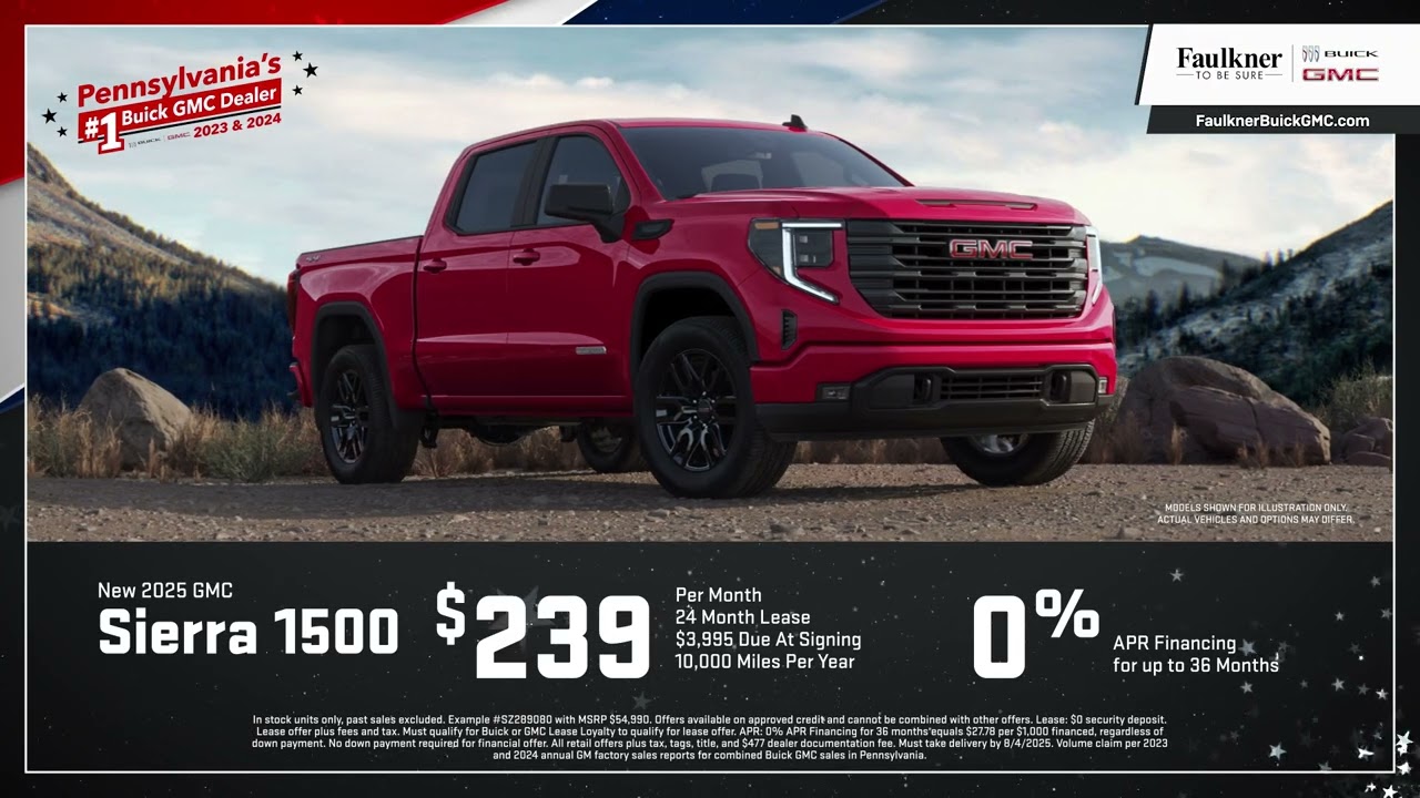 Faulkner Buick GMC Trevose July Incentives